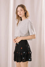 Load image into Gallery viewer, Embroidered Star Ruffle Skirt
