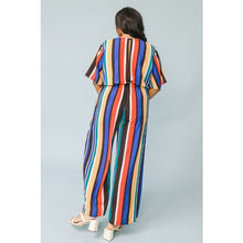 Load image into Gallery viewer, Bold Stripes Jumpsuit Plus
