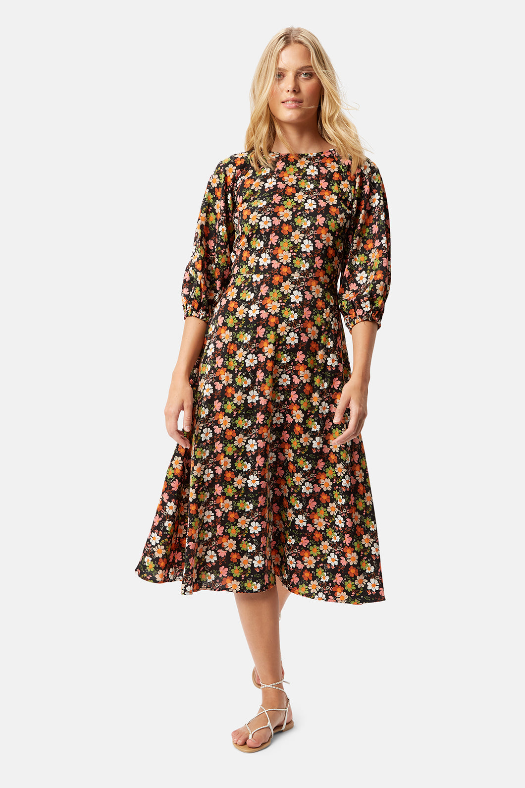 Bow Down Floral Dress