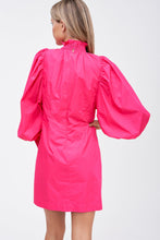 Load image into Gallery viewer, Hot Pink Poplin Dress
