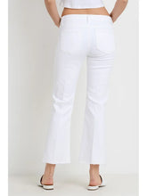 Load image into Gallery viewer, Sicily White Crop Flare Jeans
