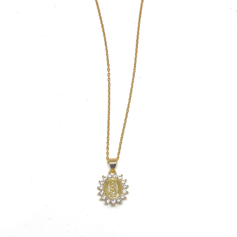 Crystal Mary Necklace