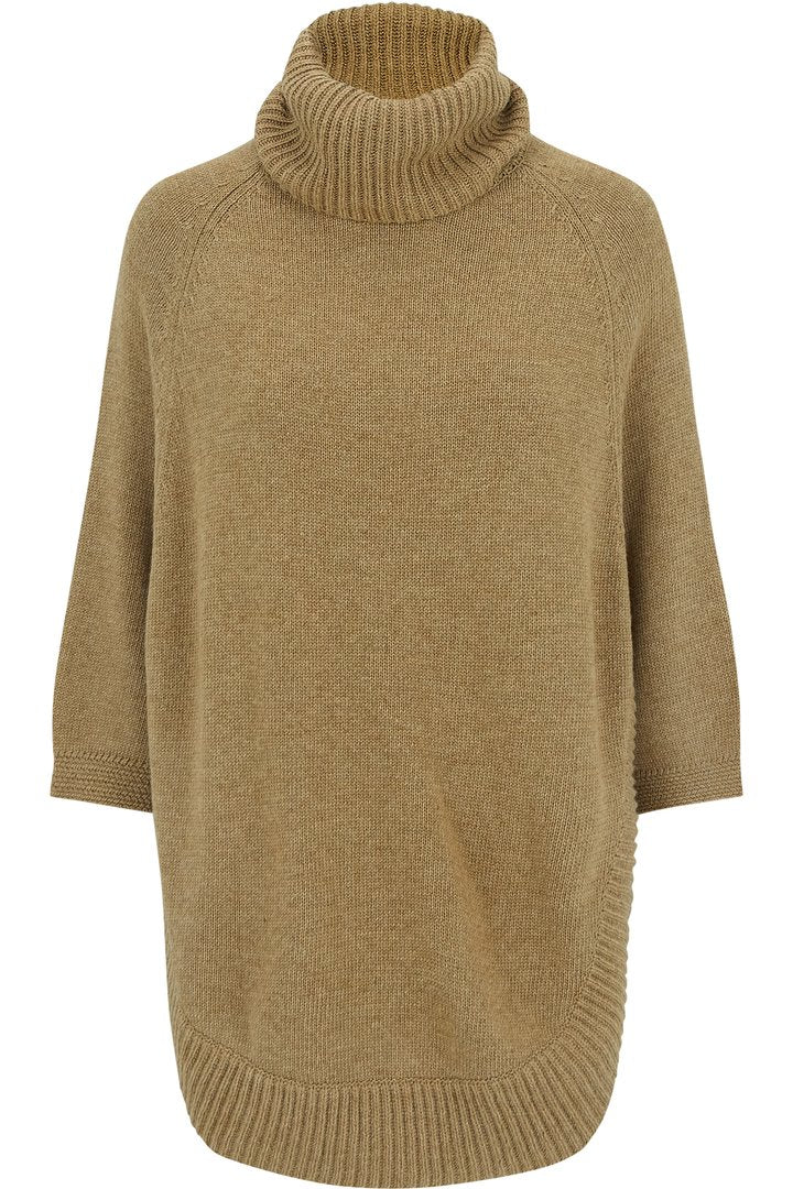 Turtleneck Poncho Sweater