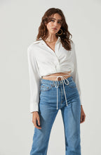 Load image into Gallery viewer, Perry Satin Tie Waist Top
