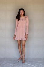 Load image into Gallery viewer, Ruffle Knit Sweater Dress Pink
