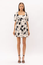 Load image into Gallery viewer, Black and Ivory Floral Dress
