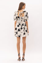 Load image into Gallery viewer, Black and Ivory Floral Dress
