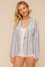 Load image into Gallery viewer, Blue Striped Jacket
