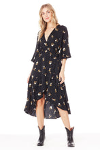 Load image into Gallery viewer, SALE - 3/4 Sleeve Wrap Dress
